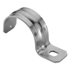 1 Hole Rigid Pipe Strap - Heavy Duty Rigid - Steel