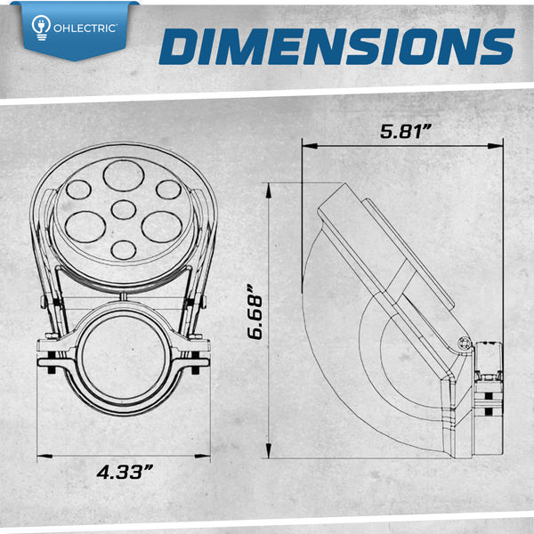 Clamp-on Type Aluminum Service Entrance Cap