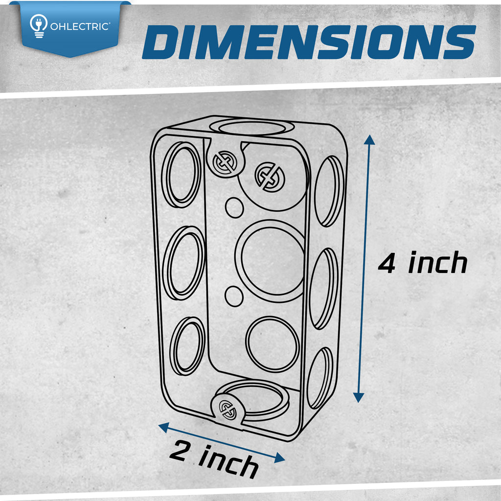 2" Drawn Handy Electrical Metal Boxes