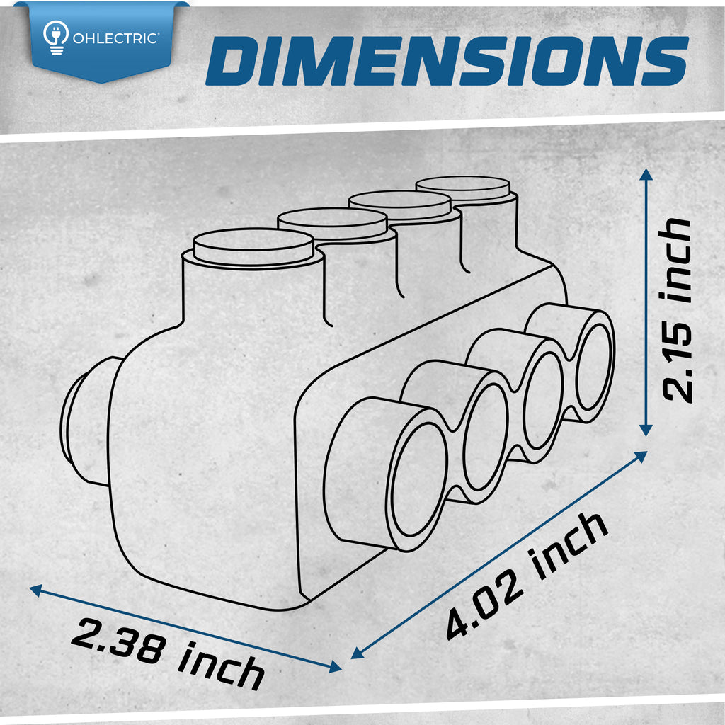 Multi-Cable Connector - Dual Entry - Large Wire Range