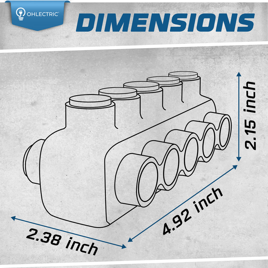 Multi-Cable Connector - Dual Entry - Large Wire Range