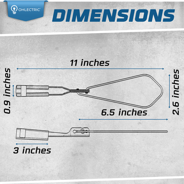 Ohlectric Aluminum Wedge Clamp - 2 Pack