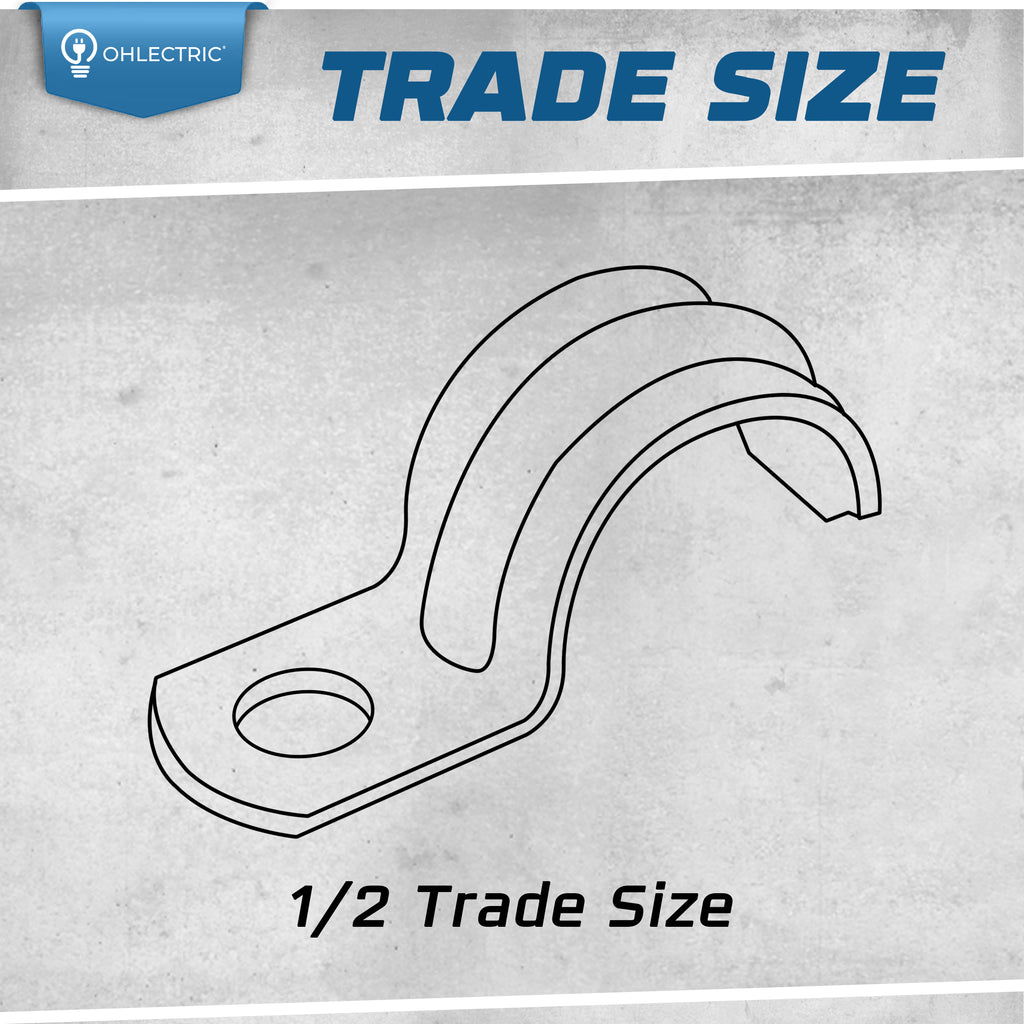 1 Hole Rigid Pipe Strap - Heavy Duty Rigid - Steel – OhLectric