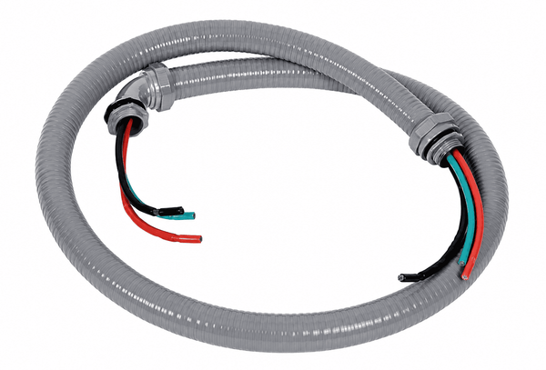 Liquid Tight Conduit Kit – OHLECTRIC AC Disconnect Whip with Connectors, Pre-Wired, Outdoor Rated