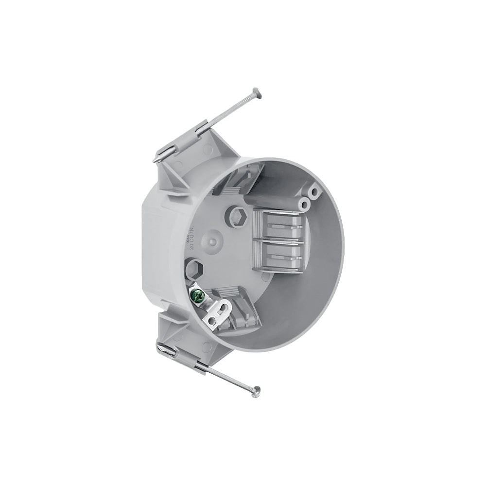 OHLECTRIC 4" Ceiling / Fixture Boxes – PVC, 20 cu in, 2-Hour Fire Rated