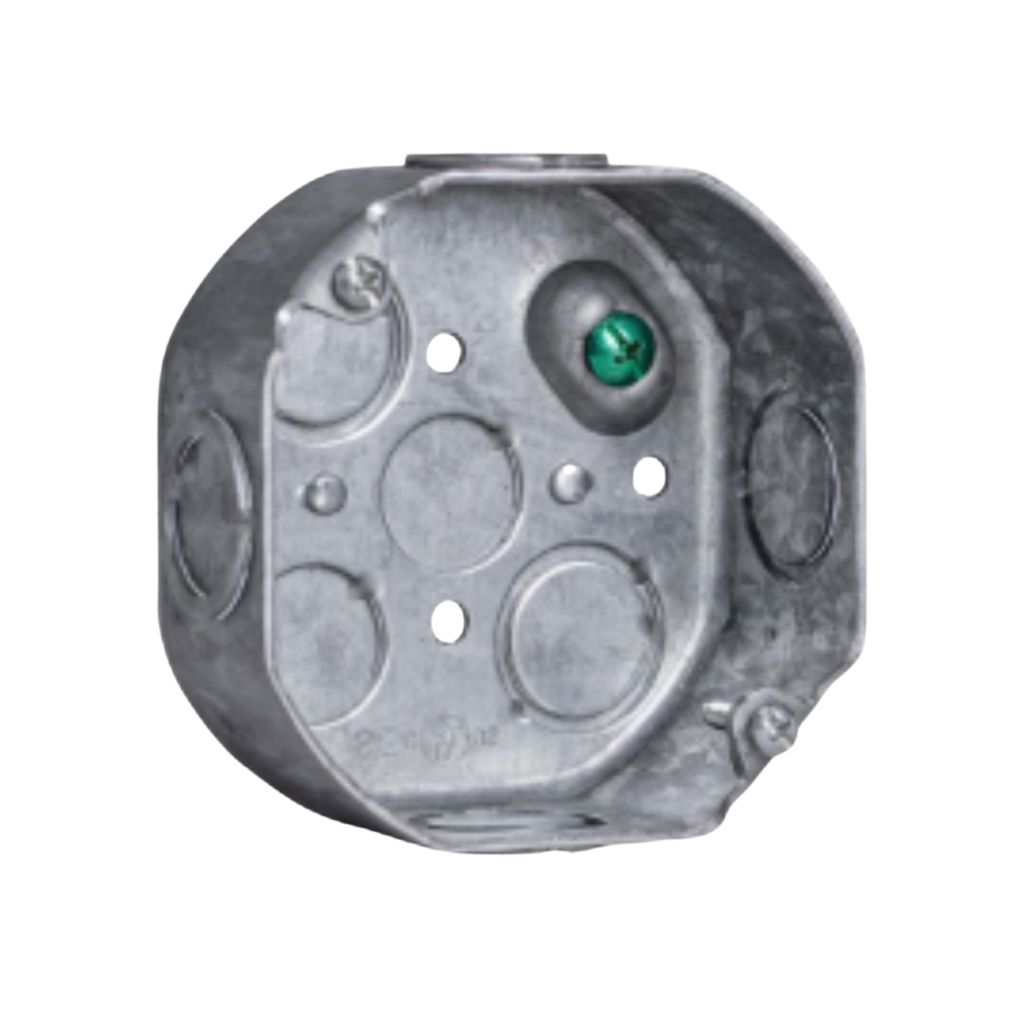 4" Octagon Steel Electrical Boxes – 2-1/8" Deep