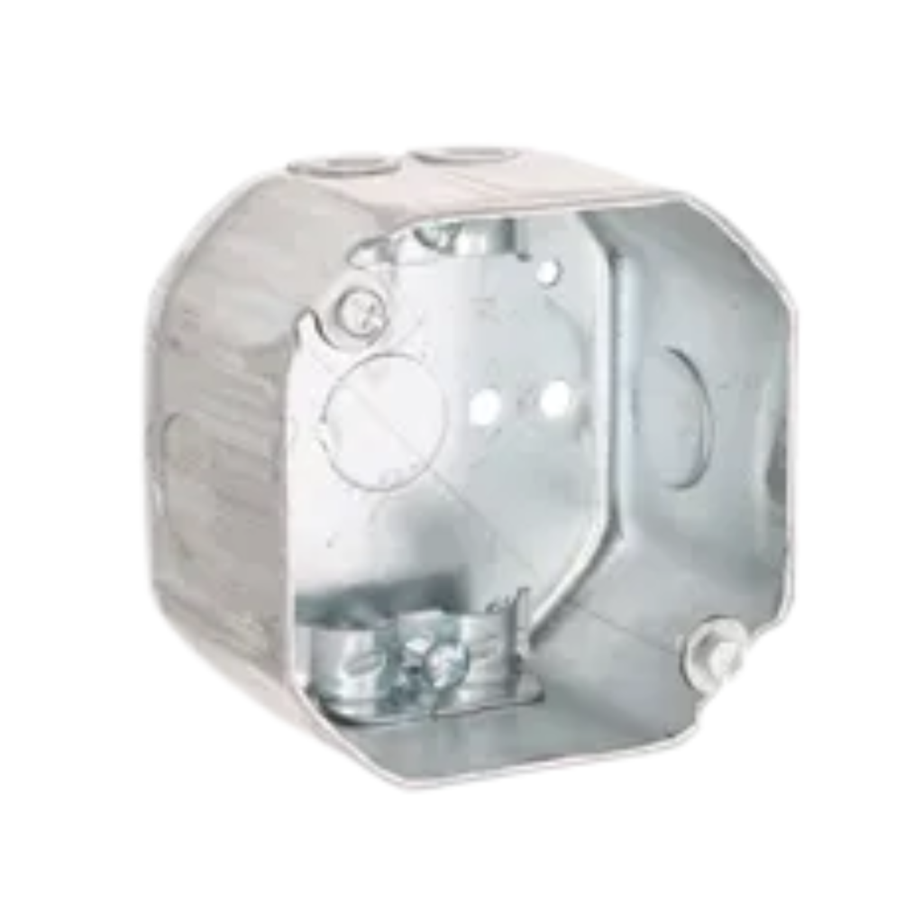 4" Octagon Steel Electrical Boxes – 2-1/8" Deep