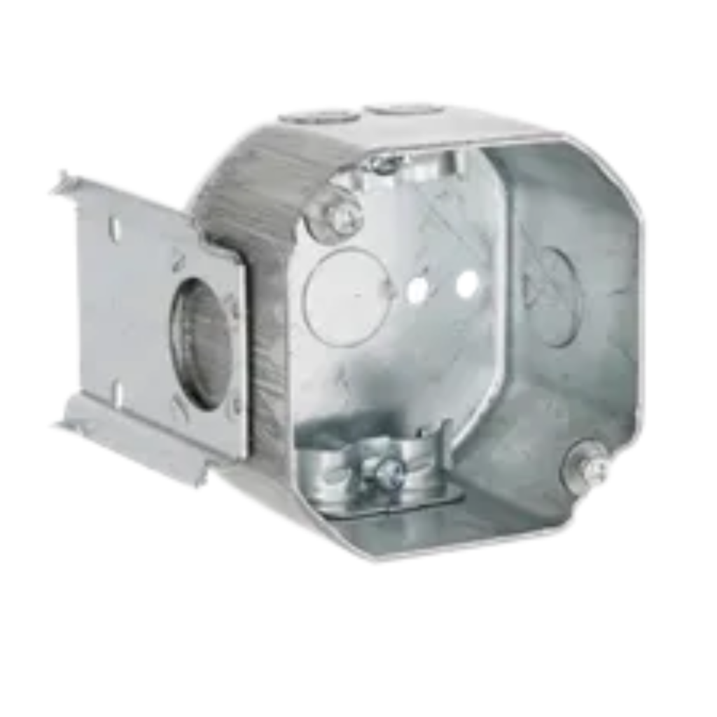 4" Octagon Steel Electrical Boxes – 2-1/8" Deep