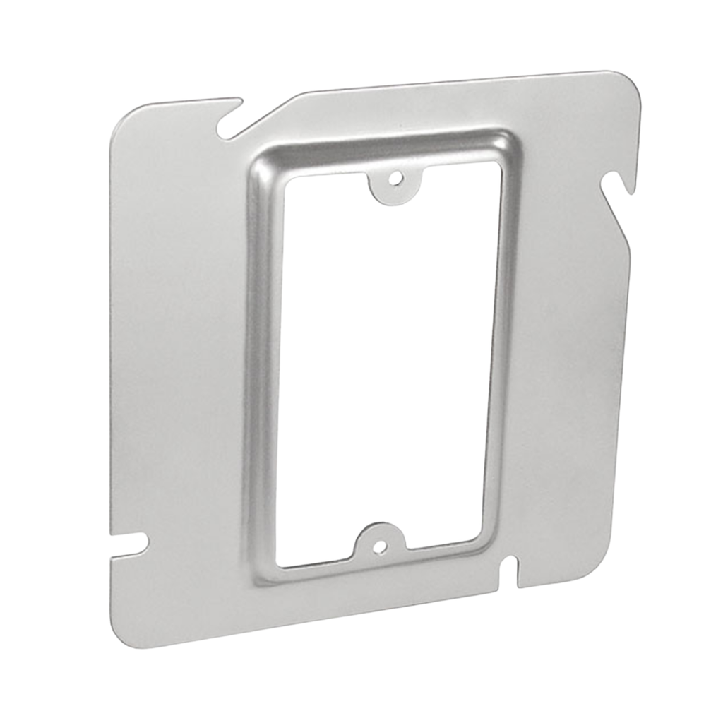 4-11/16" Square Single Device Steel Covers