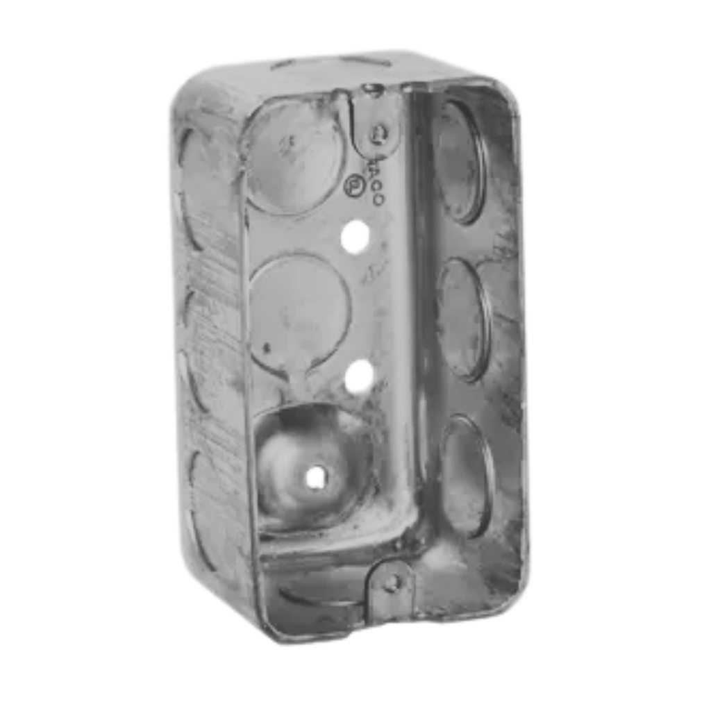 4" × 2" Handy Boxes – Drawn Steel with Conduit Knockouts