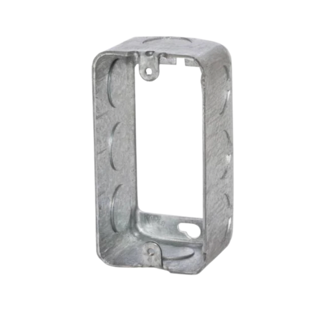 4" × 2" Handy Box Extension Rings – Drawn Steel with Conduit Knockouts