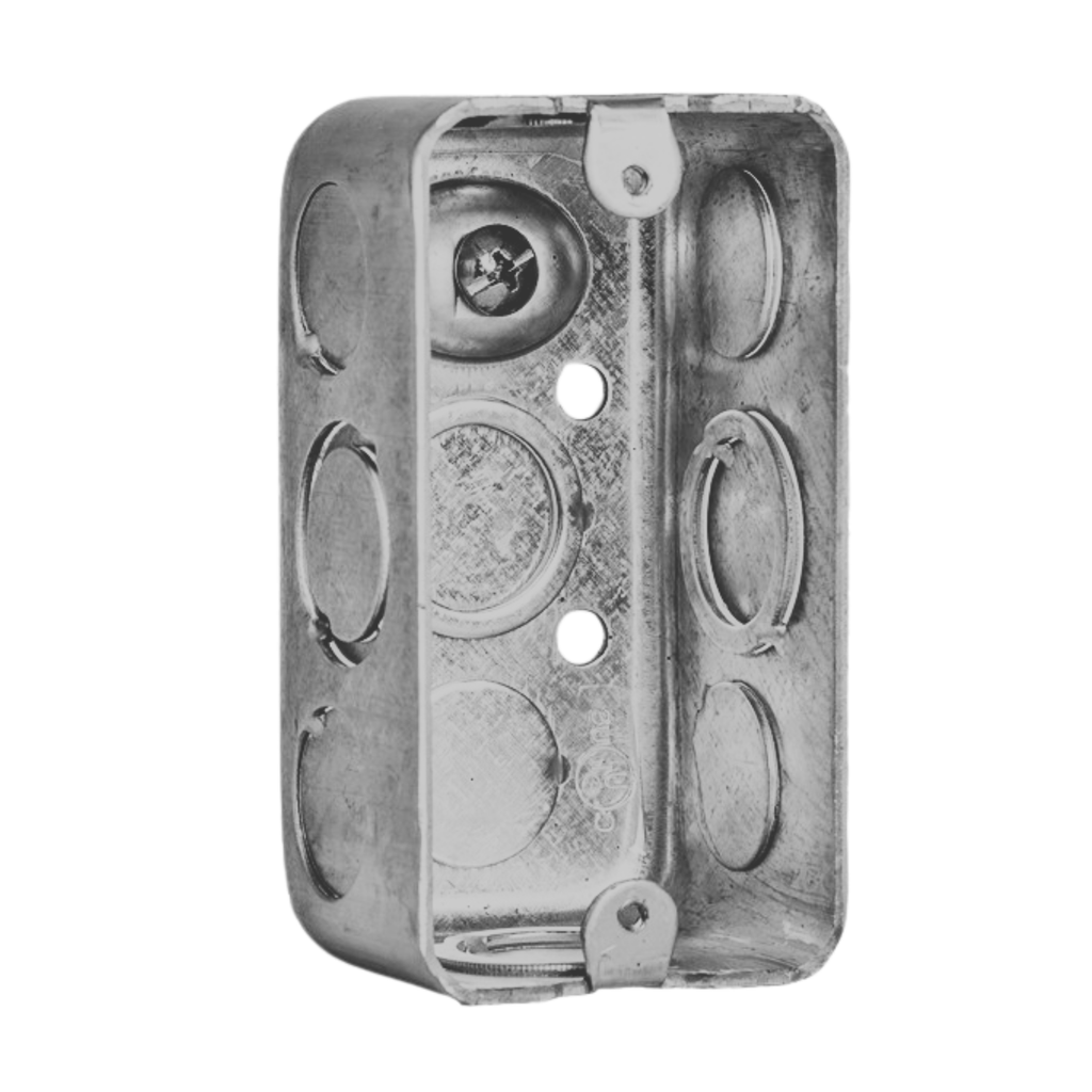 4" × 2" Handy Boxes – Drawn Steel with Conduit Knockouts