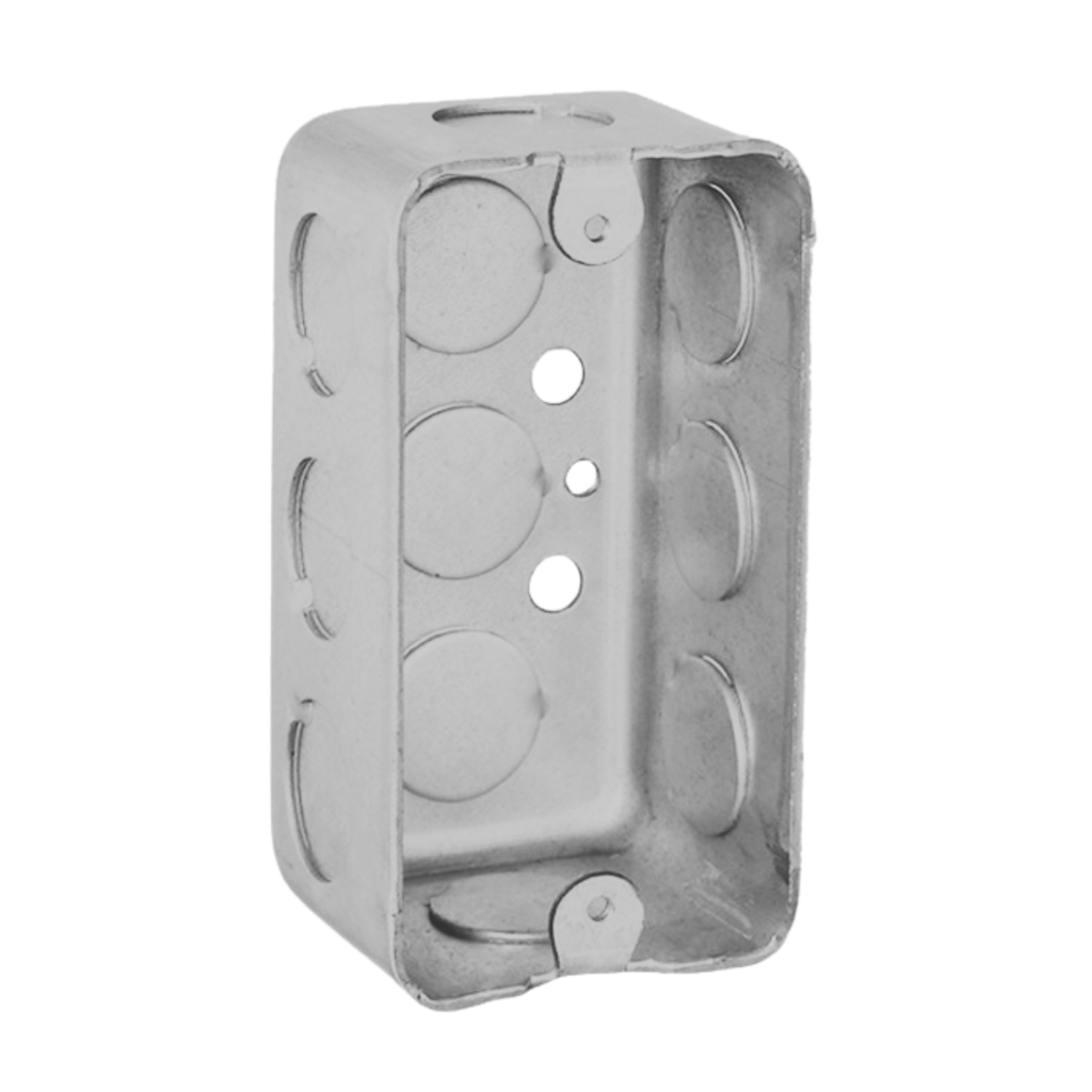4" × 2" Handy Boxes – Drawn Steel with Conduit Knockouts