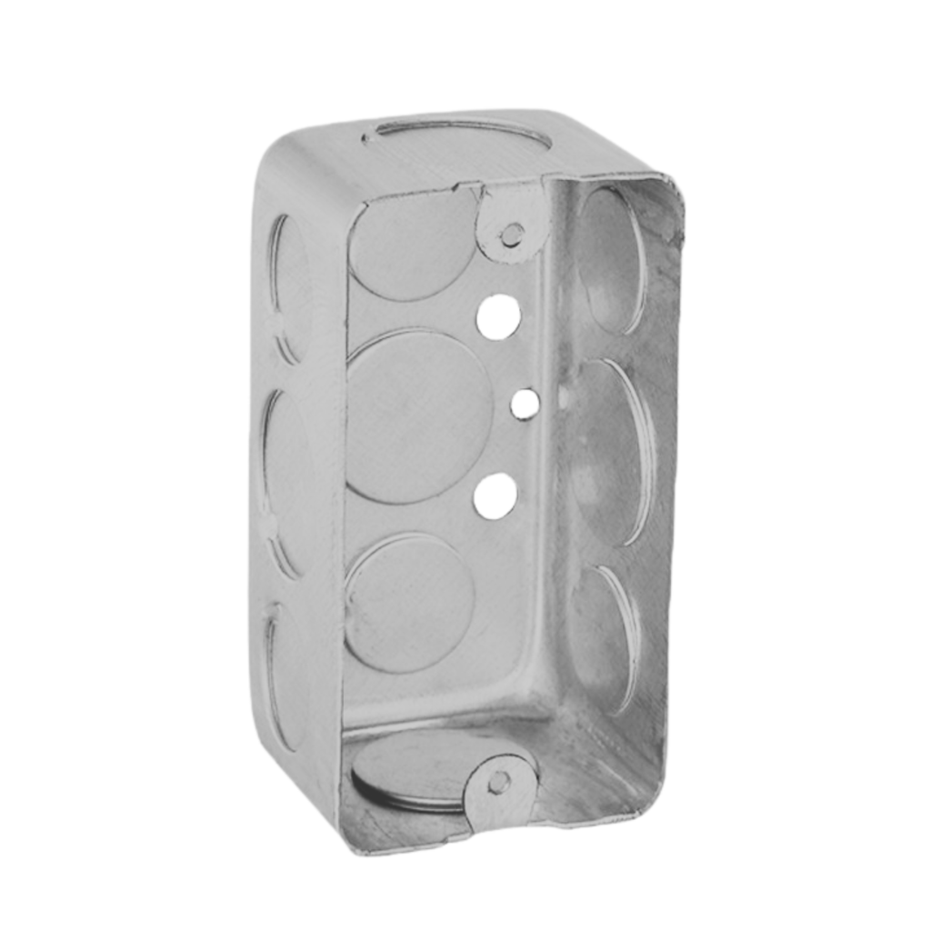 4" × 2" Handy Boxes – Drawn Steel with Conduit Knockouts