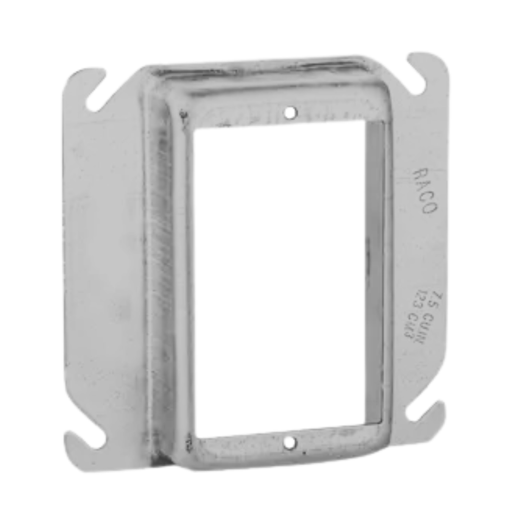 4" Square Single Device Steel Covers