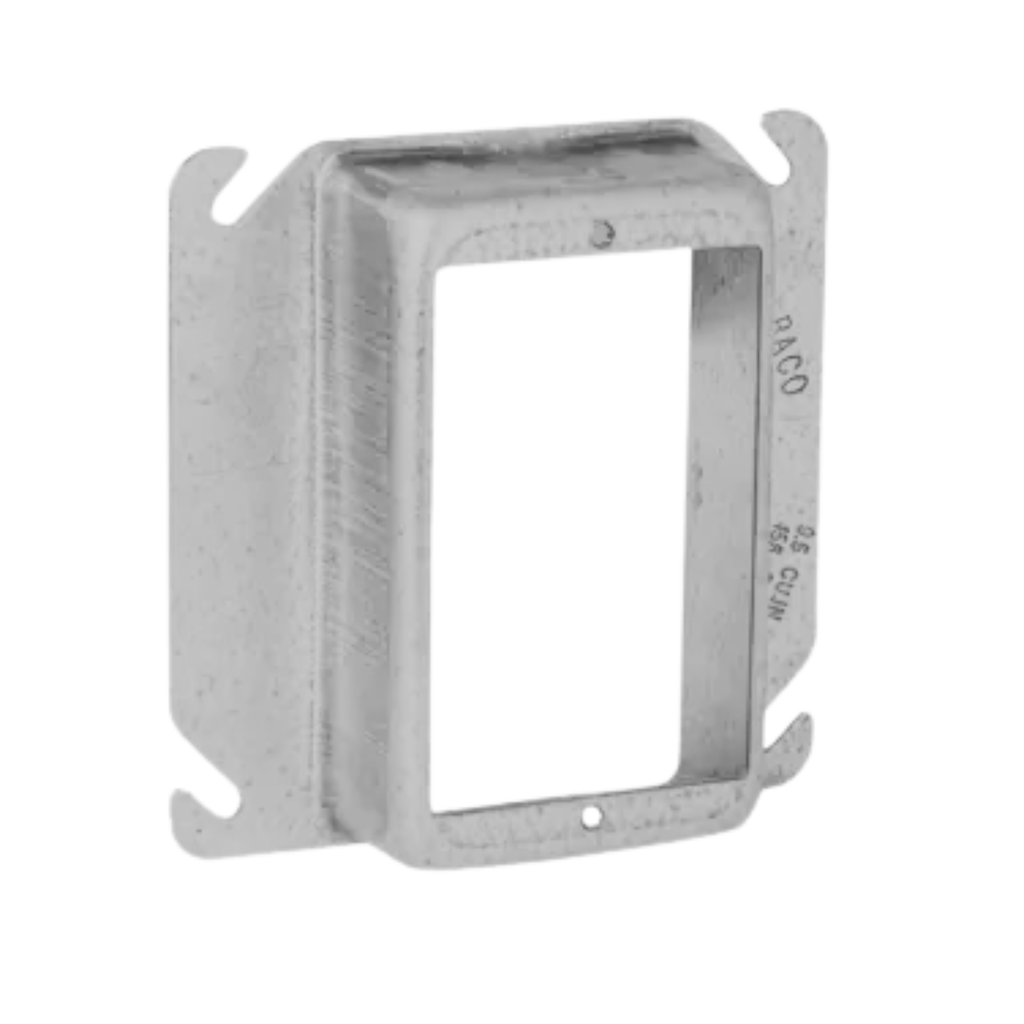 4" Square Single Device Steel Covers