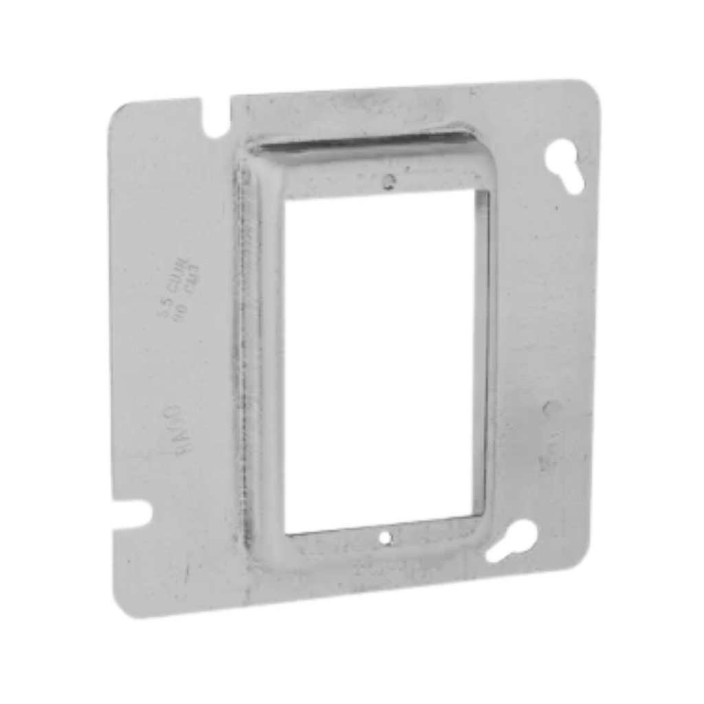 4-11/16" Square Single Device Steel Covers