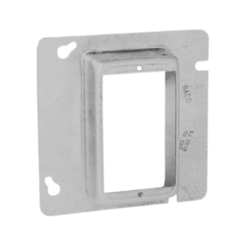 4-11/16" Square Single Device Steel Covers