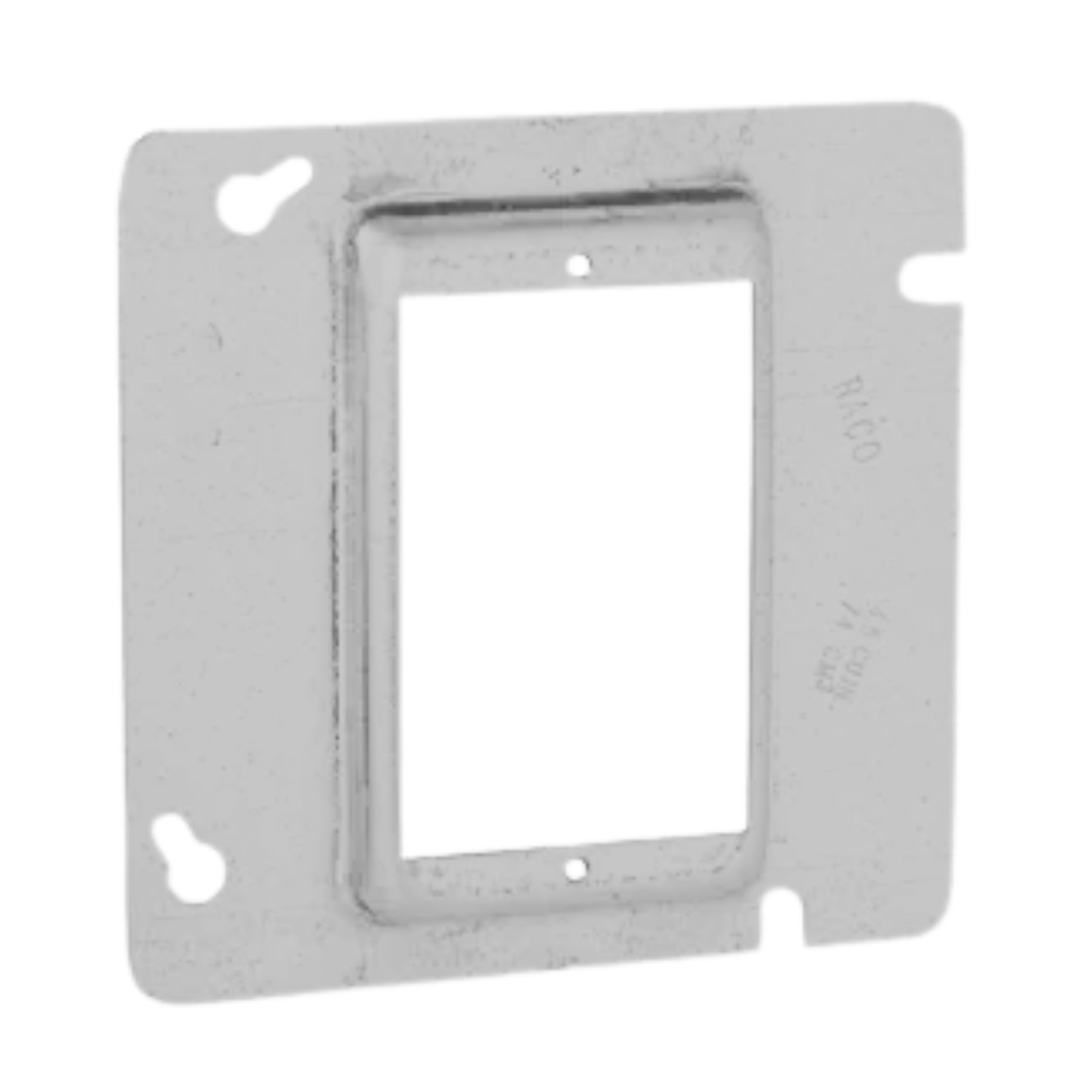 4-11/16" Square Single Device Steel Covers