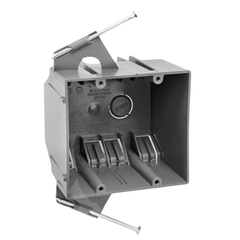 New Work PVC Nail-On Electrical Boxes – 2, 3 & 4 Gang