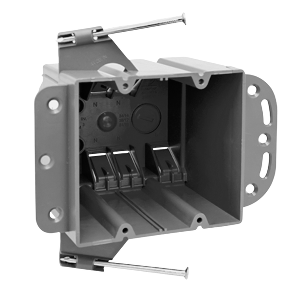 New Work PVC Nail-On Electrical Boxes – Deep Style (1–4 Gang)