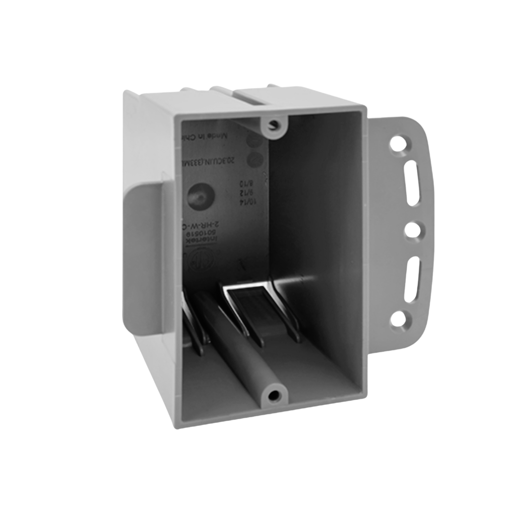 PVC New Work Electrical Boxes with Brackets (1 & 2 Gang)
