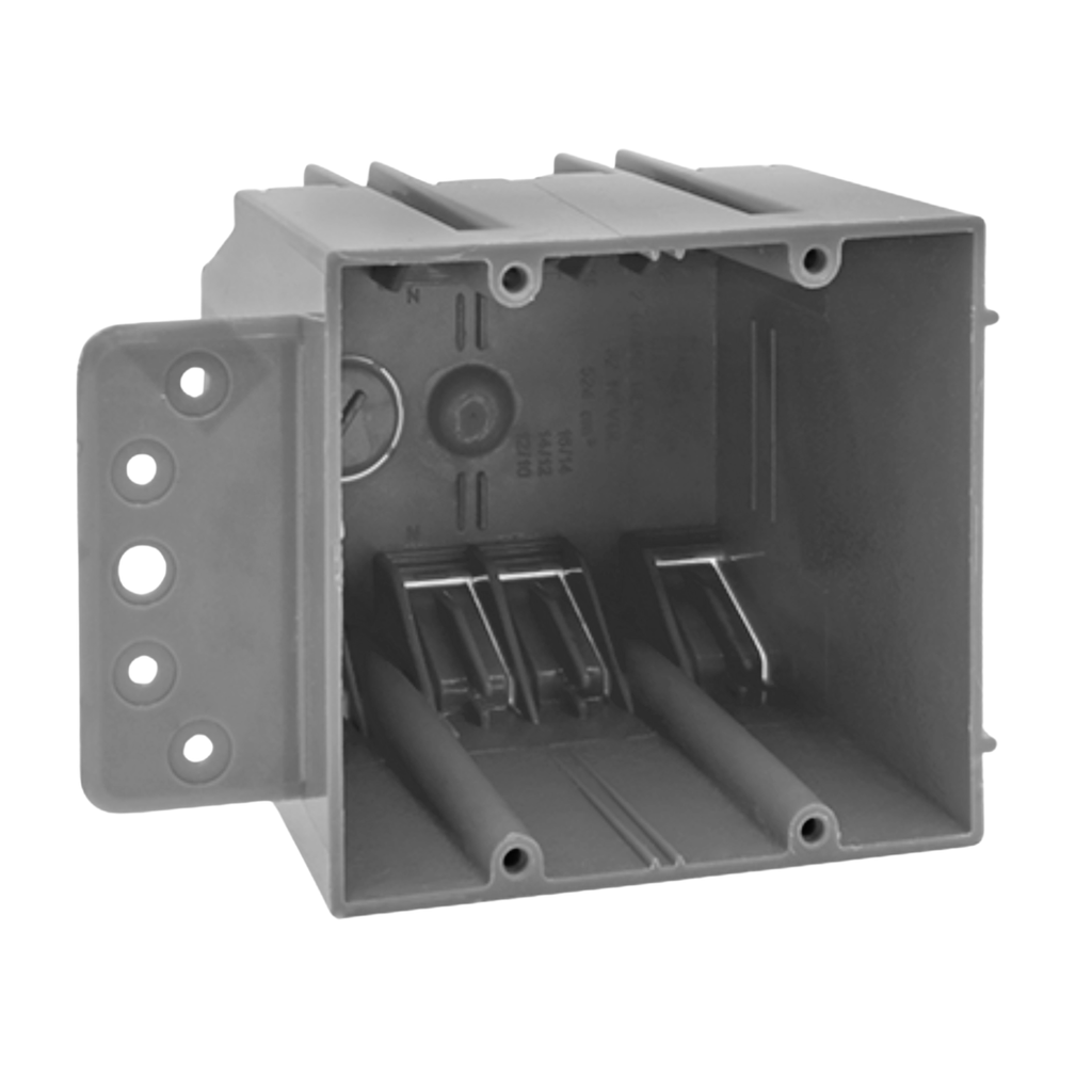 PVC New Work Electrical Boxes with Brackets (1 & 2 Gang)