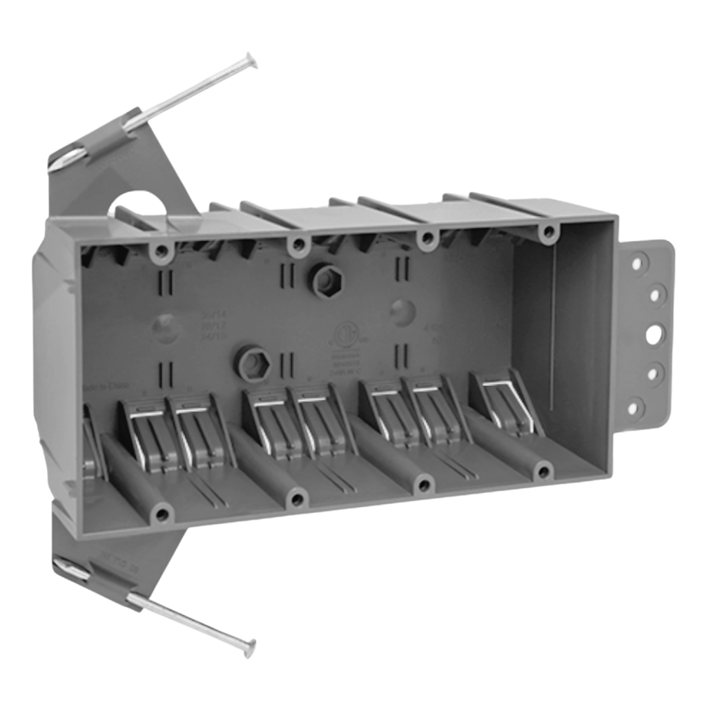 New Work PVC Nail-On Electrical Boxes – 2, 3 & 4 Gang