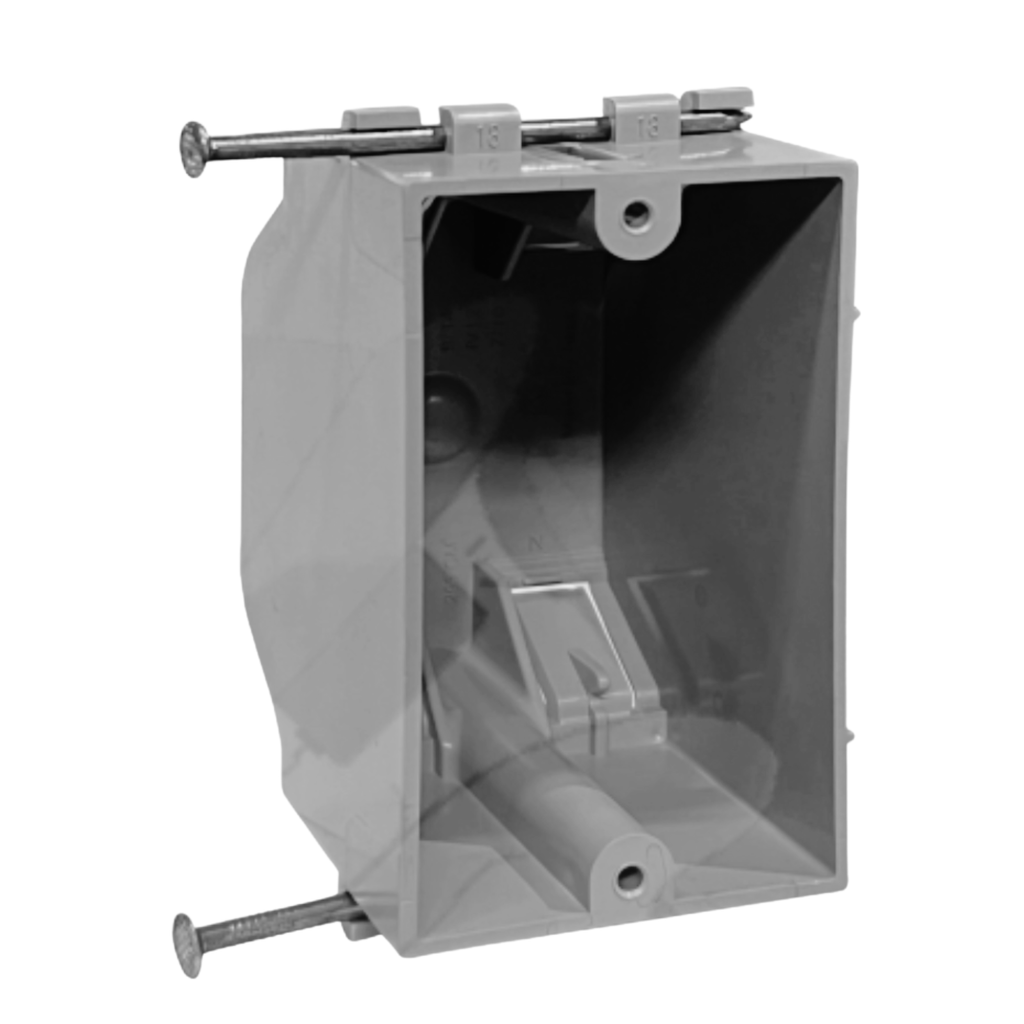 New Work PVC Nail-On Electrical Boxes – 1 to 4 Gang
