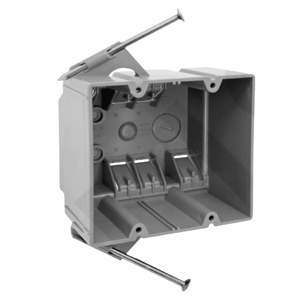 New Work PVC Nail-On Electrical Boxes – 1 to 4 Gang
