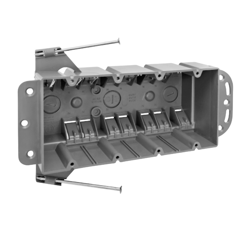 New Work PVC Nail-On Electrical Boxes – 1 to 4 Gang