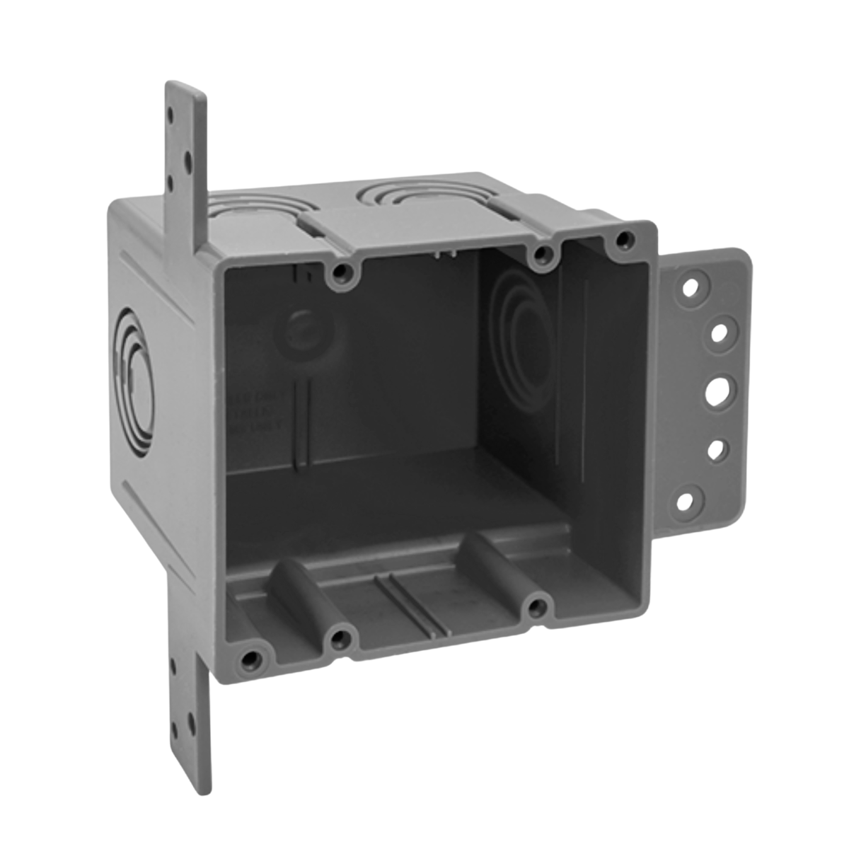 PVC New Work Electrical Boxes with Eccentric Knockouts (1 & 2 Gang ...