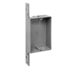 PVC New Work Electrical Boxes with Brackets (1 & 2 Gang)