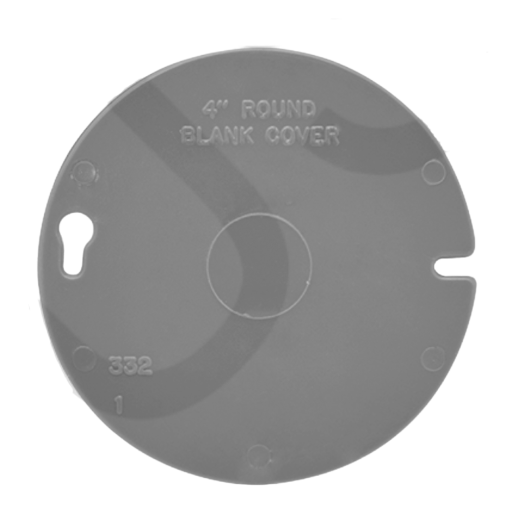 Round Electrical Box Covers & Plaster Rings (PVC)