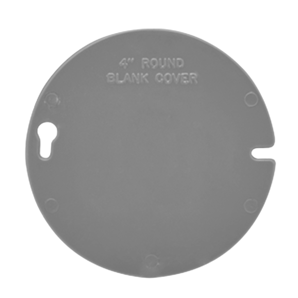Round Electrical Box Covers & Plaster Rings (PVC)