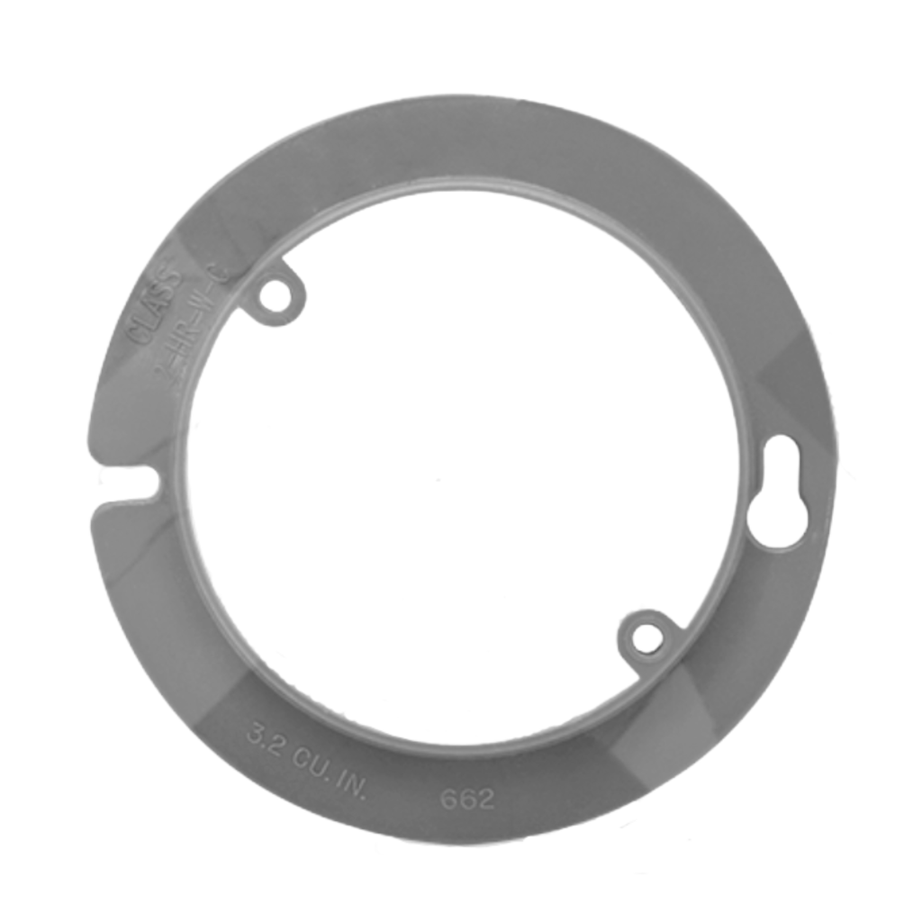 Round Electrical Box Covers & Plaster Rings (PVC)