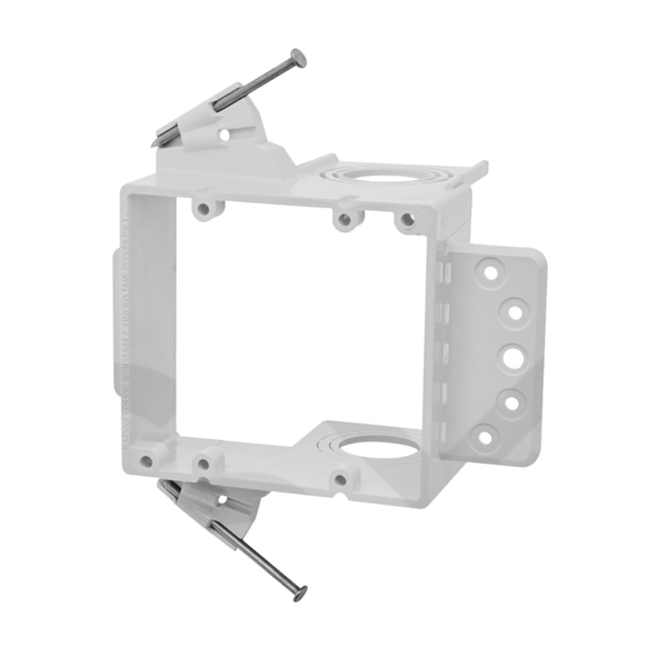 PVC Low Voltage Mounting Brackets – New Work (1–3 Gang)