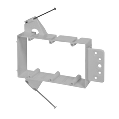 PVC Low Voltage Mounting Brackets – New Work (1–3 Gang)