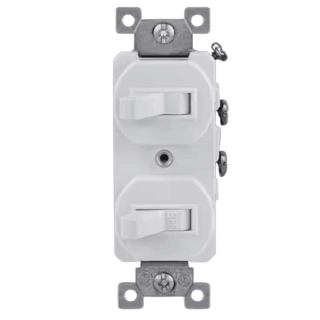 Toggle Light Switch – 15A 120V (Single Pole / 3-Way / Double Toggle)