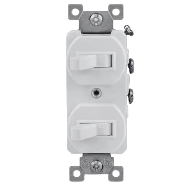 Toggle Light Switch – 15A 120V (Single Pole / 3-Way / Double Toggle)