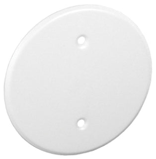 5-Inch White Ceiling Blank-Up Cover Plate